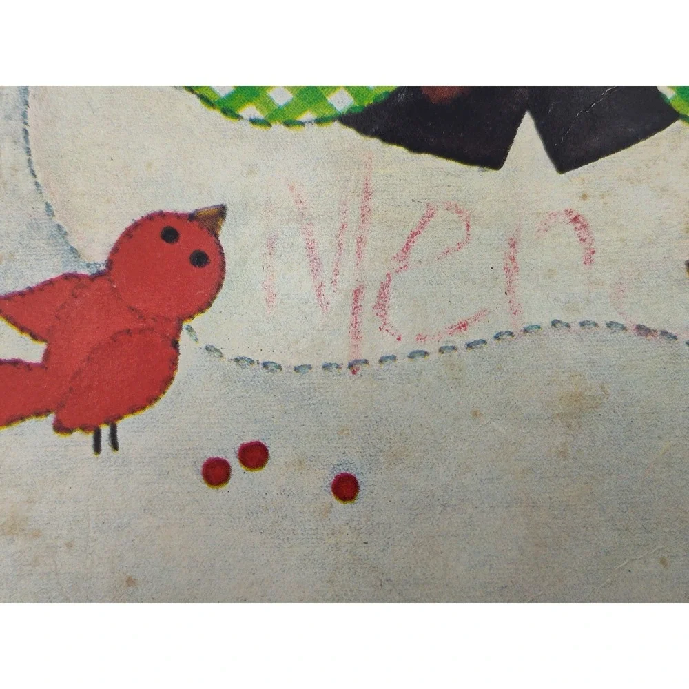 MR. SNOWMAN VTG Coloring Book Christmas 1982‎ Whitman collectible SEE